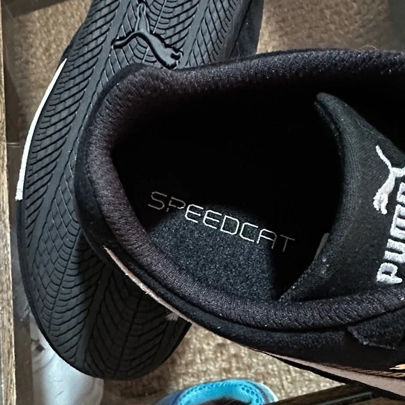 Puma Women’s Speedcat Black and Gray Suede Sneakers - Picture 7 of 9